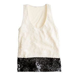 J. Crew Colorblock Sequin Tank